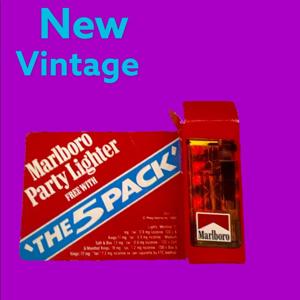 Marlboro Clear Party Lighter 1992  Give-Away, NIB